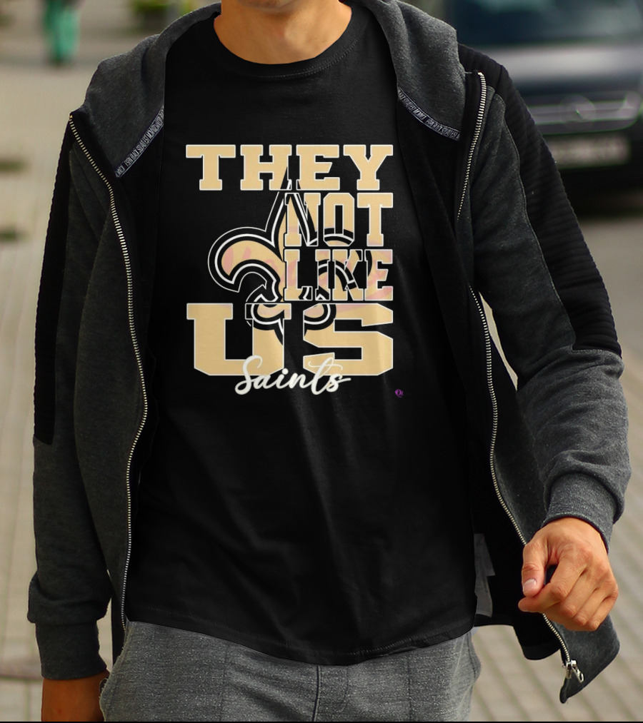 They Not Like Us Saints Fleur-de-Lis NFL Football 2025 T-Shirt
