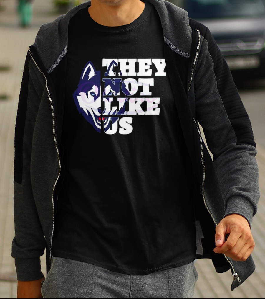UConn Huskies They Not Like Us College Football 2025 T-Shirt