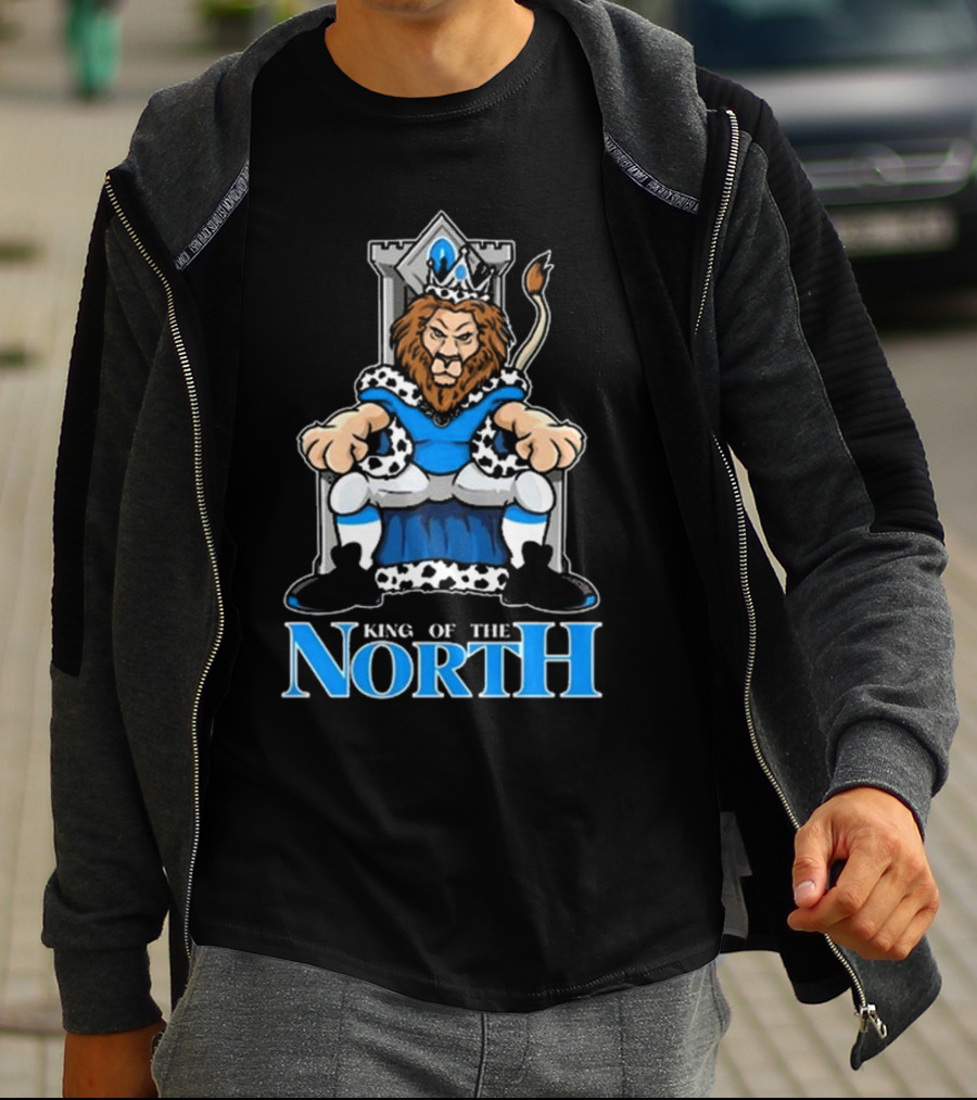 Detroit Lions King Of The North 2025 Lions Throne T-Shirt