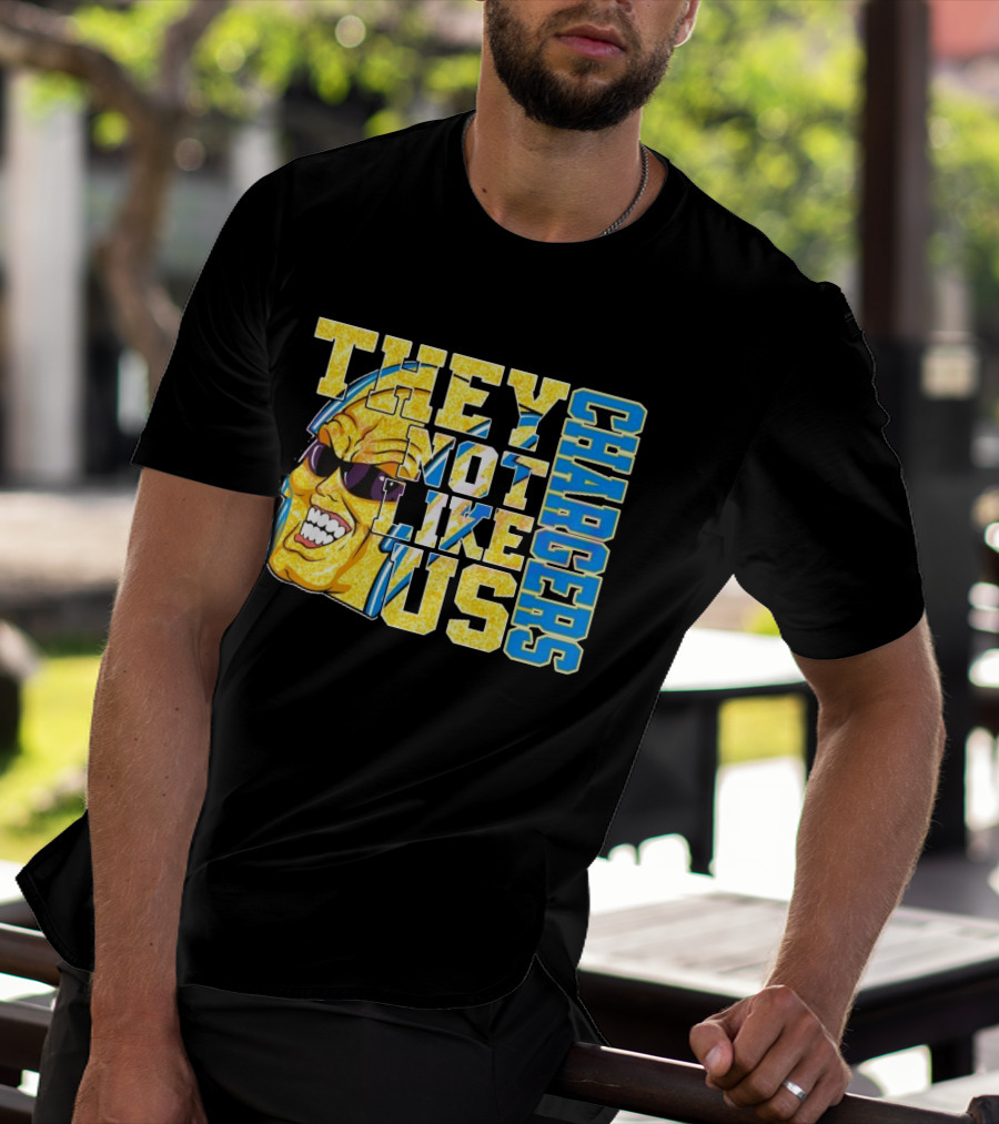 Los Angeles Chargers Glitter They Not Like Us 2025 T-Shirt