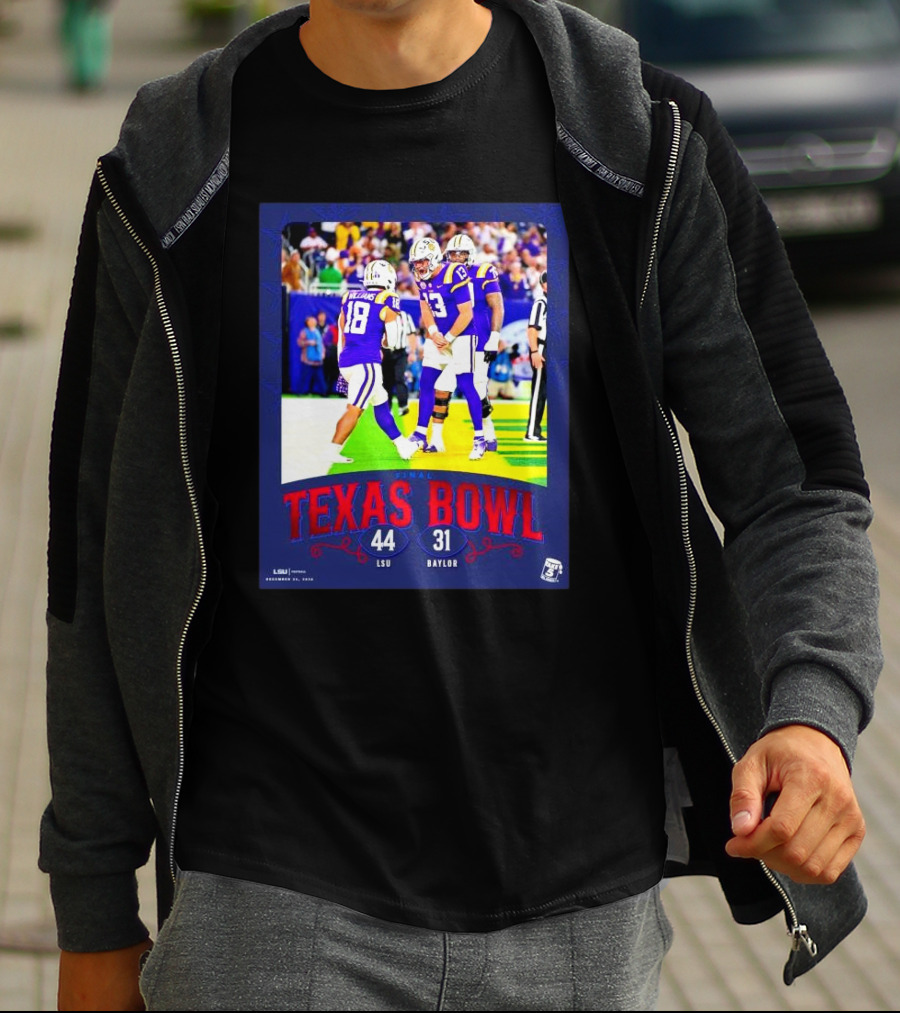 Texas Bowl LSU Tigers 44-31 Victory Over Baylor December 12, 2026 T-Shirt