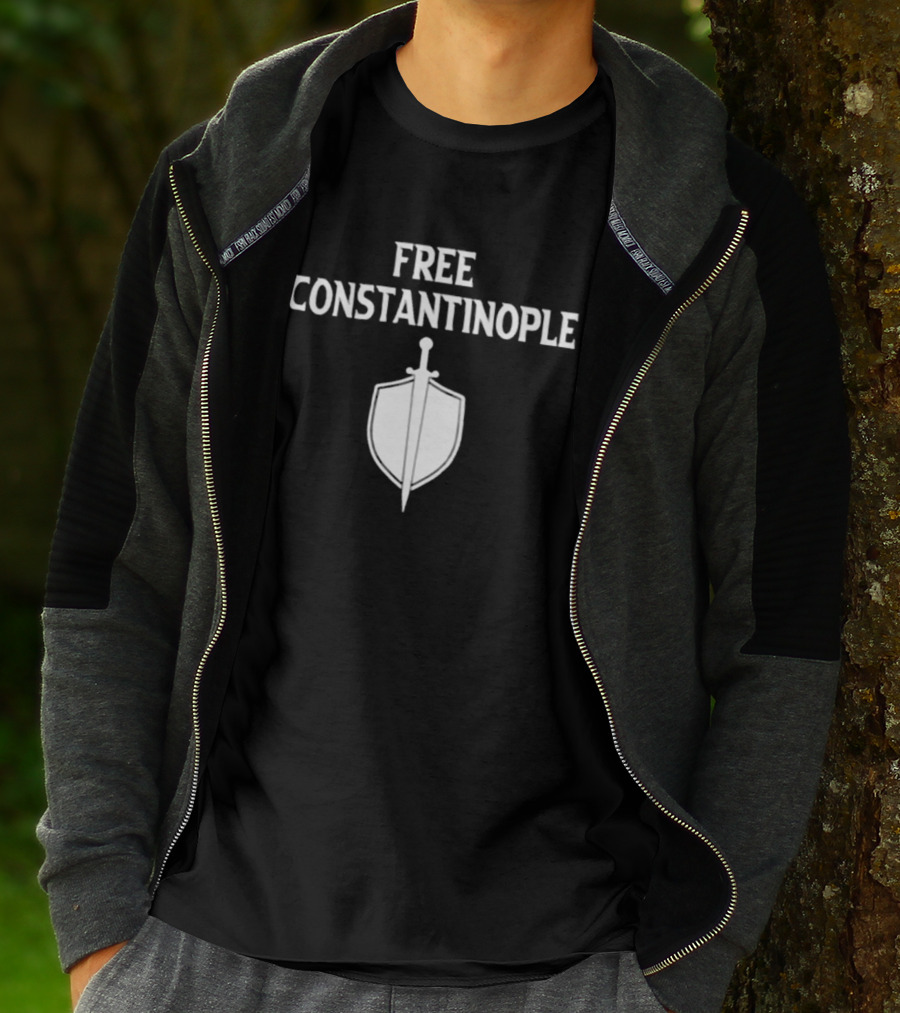 Free Constantinople Shield And Sword T-Shirt
