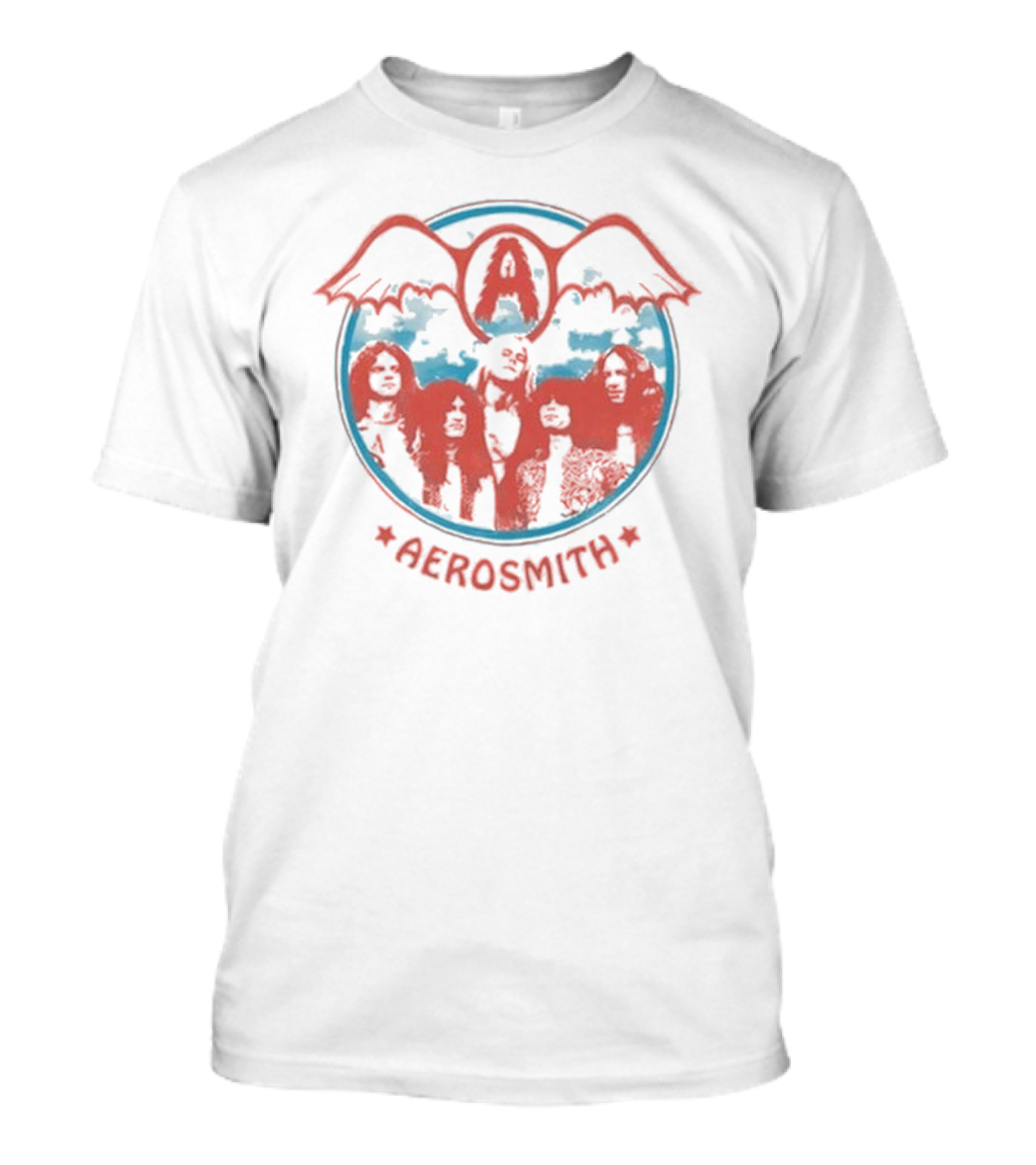 Aerosmith Band Logo With Wings And Band Members T-Shirt