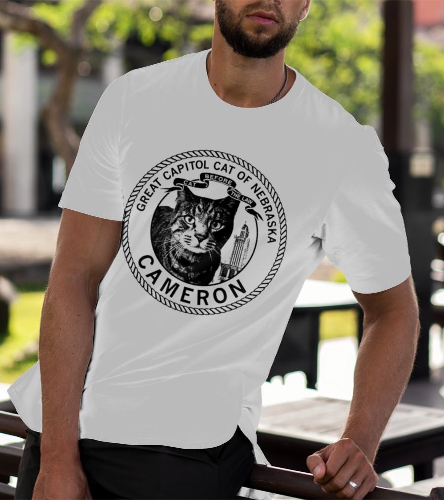 Cameron Great Capitol Cat Before The Law Of Nebraska T-Shirt