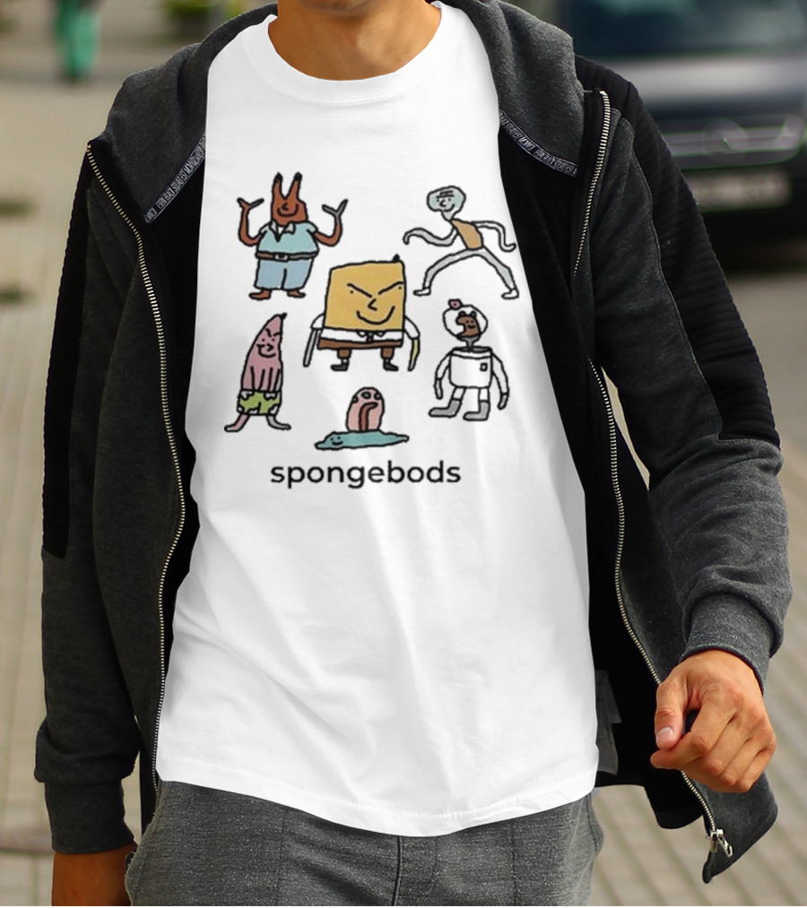 Dalesbits Spongebods Character Lineup T-Shirt