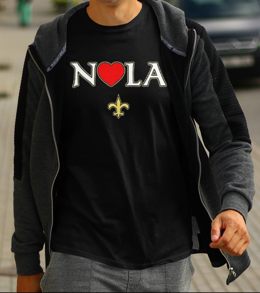 NOLA Heart Fleur De Lis New Orleans 2025 T-Shirt