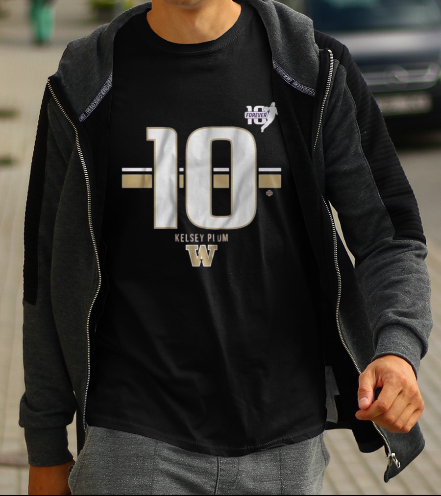 Kelsey Plum Washington Huskies 10 Forever Striped T-Shirt