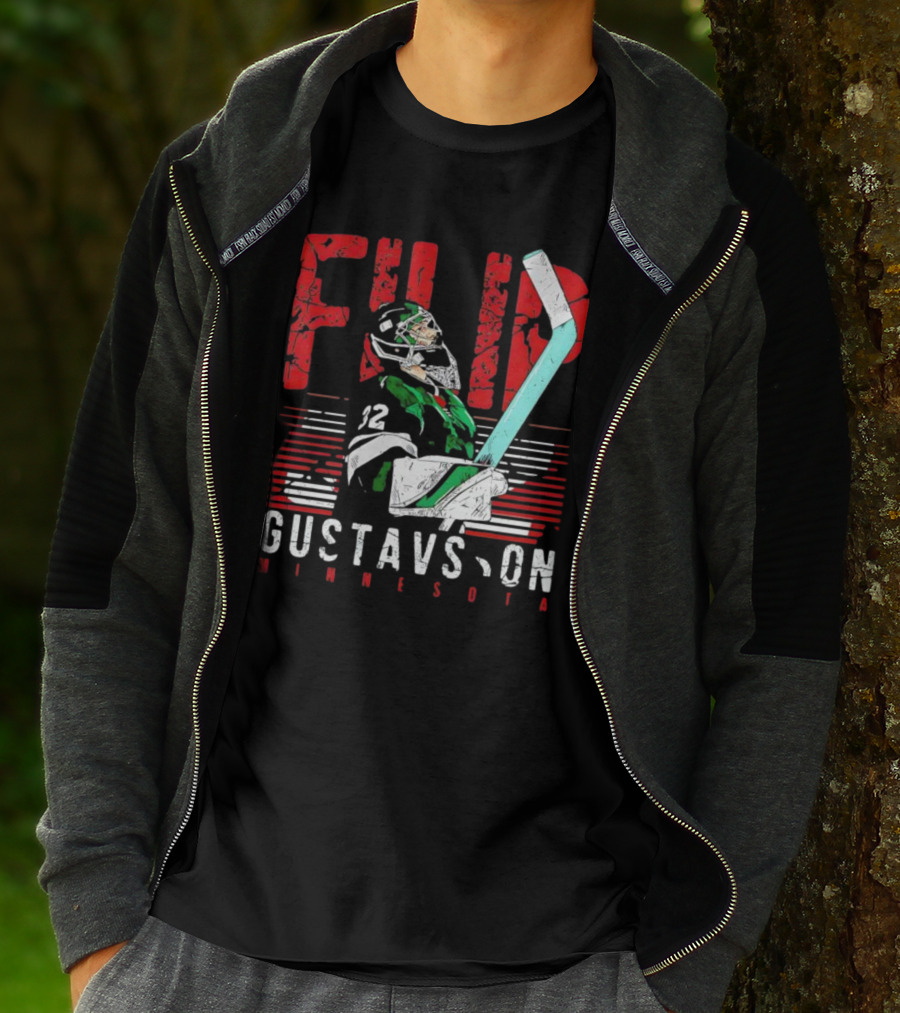 Filip Gustavsson Minnesota Vintage Hockey Player NHL Wild T-Shirt