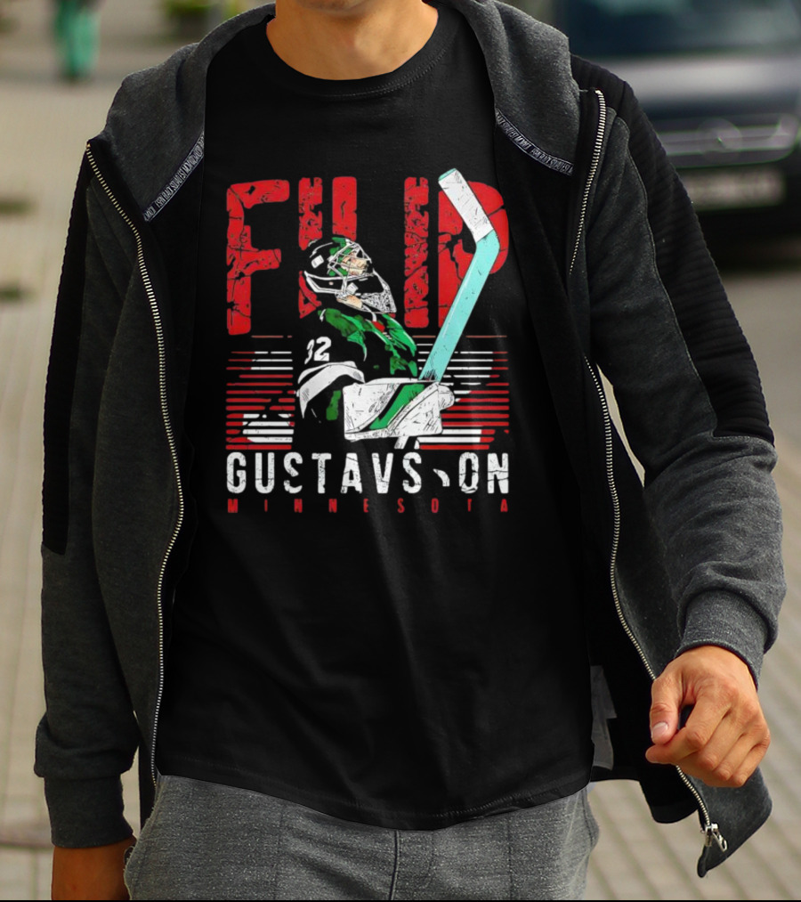 Filip Gustavsson Minnesota Vintage Hockey Player NHL Wild T-Shirt