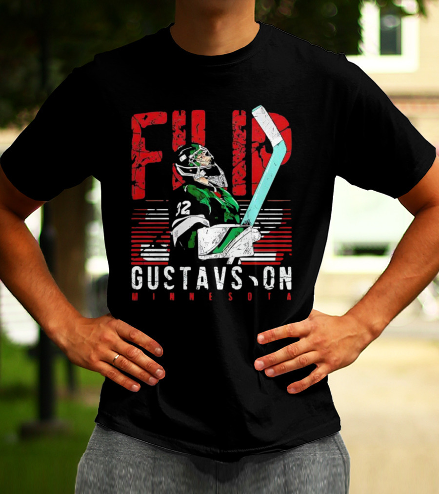 Filip Gustavsson Minnesota Vintage Hockey Player NHL Wild T-Shirt