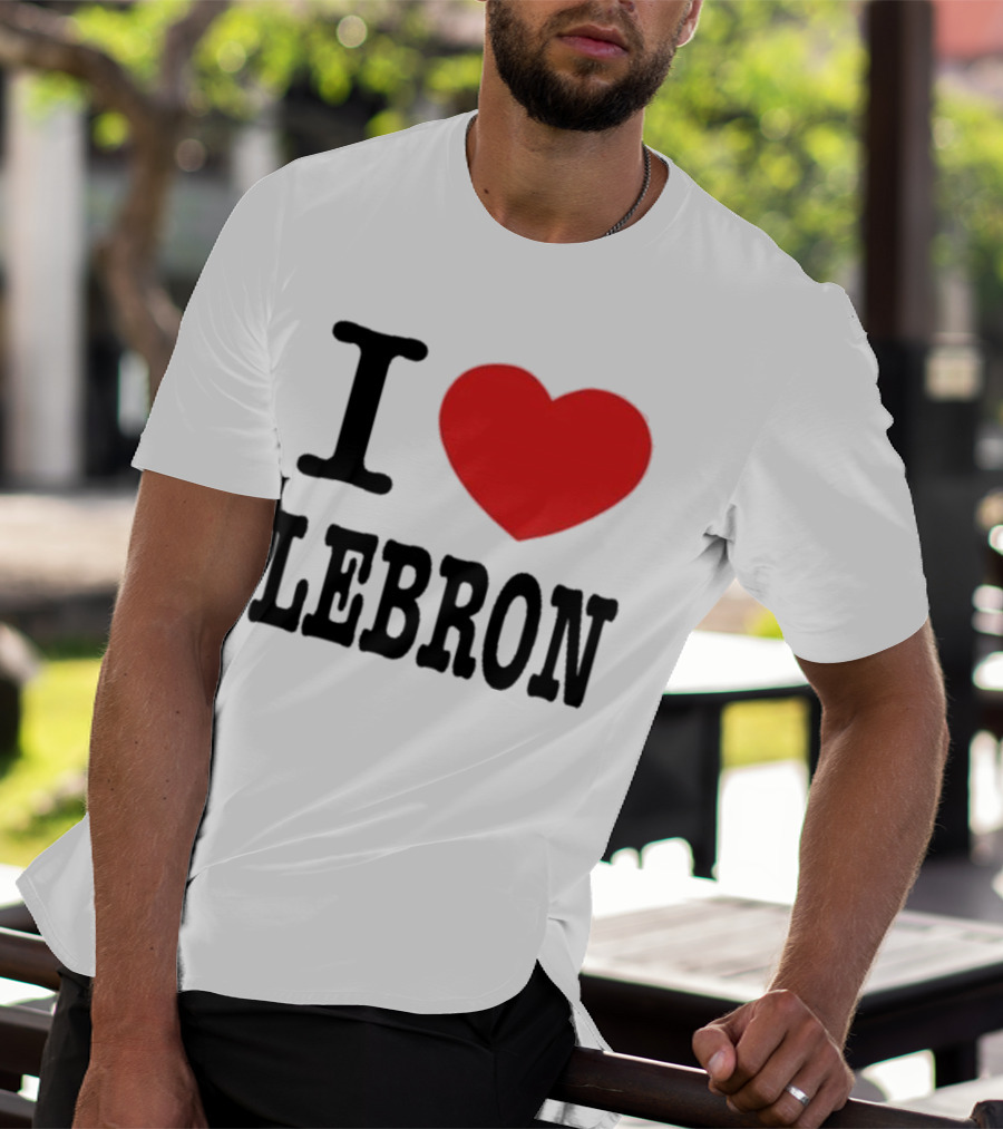 I Love LeBron Heart T-Shirt