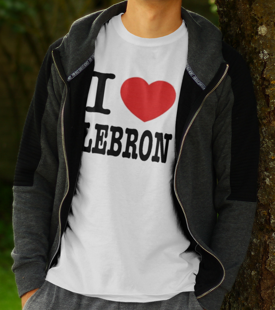 I Love LeBron Heart T-Shirt