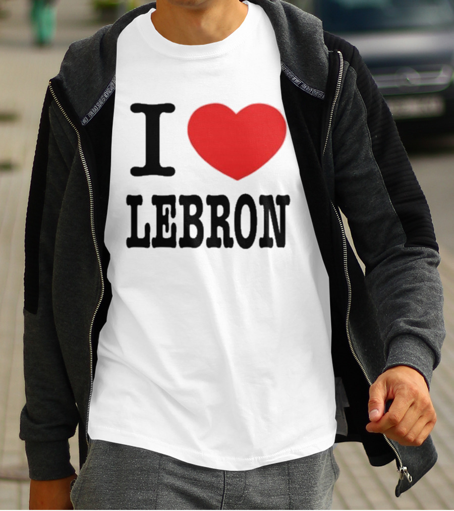 I Love LeBron Heart T-Shirt