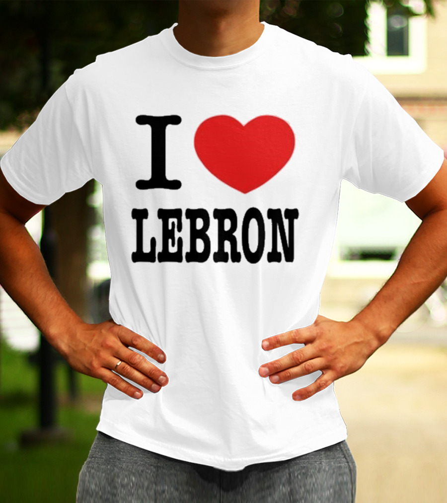I Love LeBron Heart T-Shirt