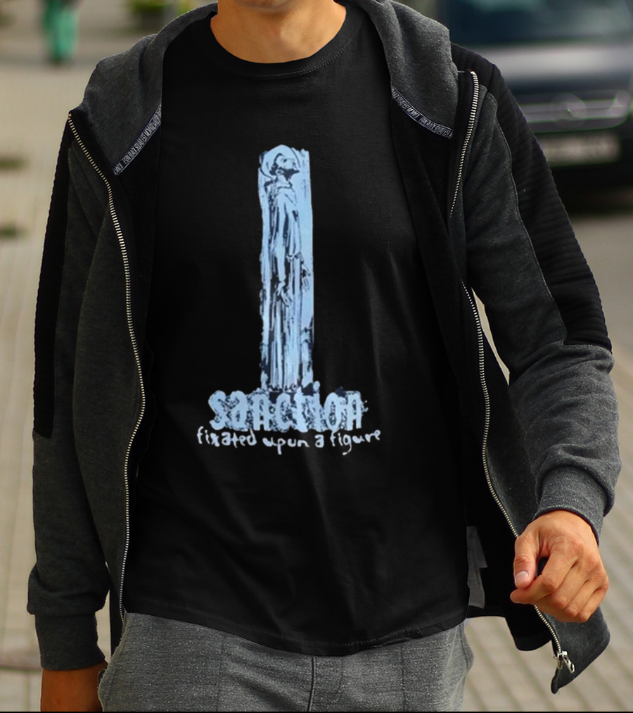 Sanction Fixated Upon A Figure 2025 Blue Monochrome T-Shirt