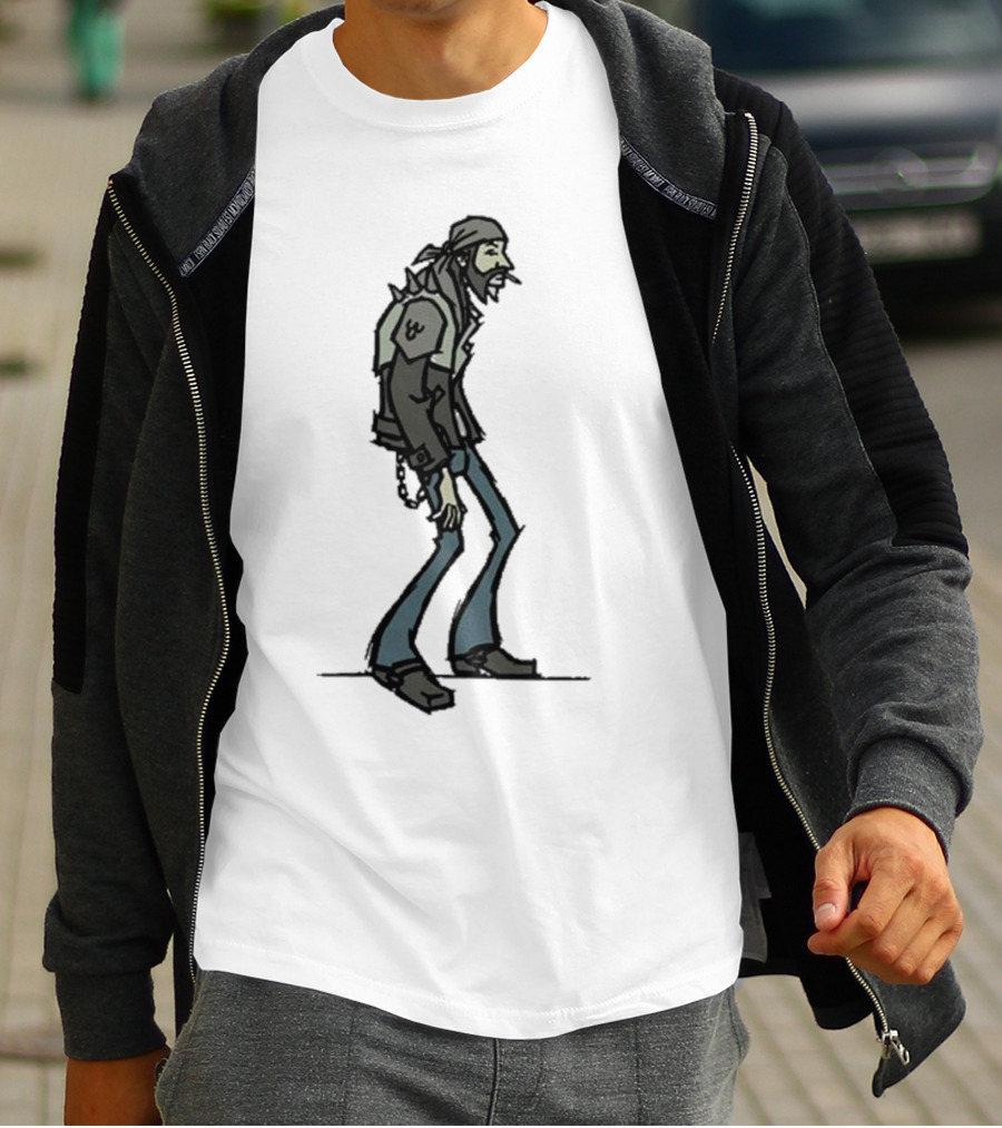 MTV Downtown Titmouse Spiked Jacket Character Stroll T-Shirt