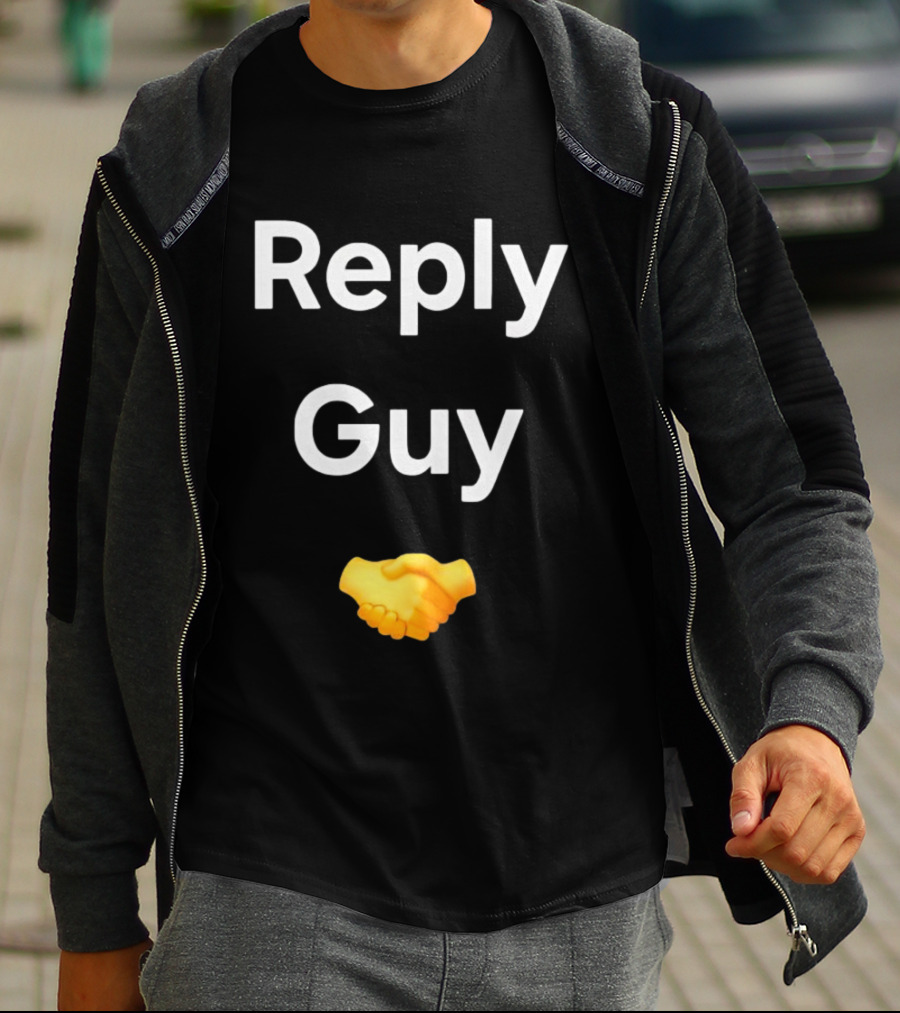 Reply Guy Handshake Emoji T-Shirt