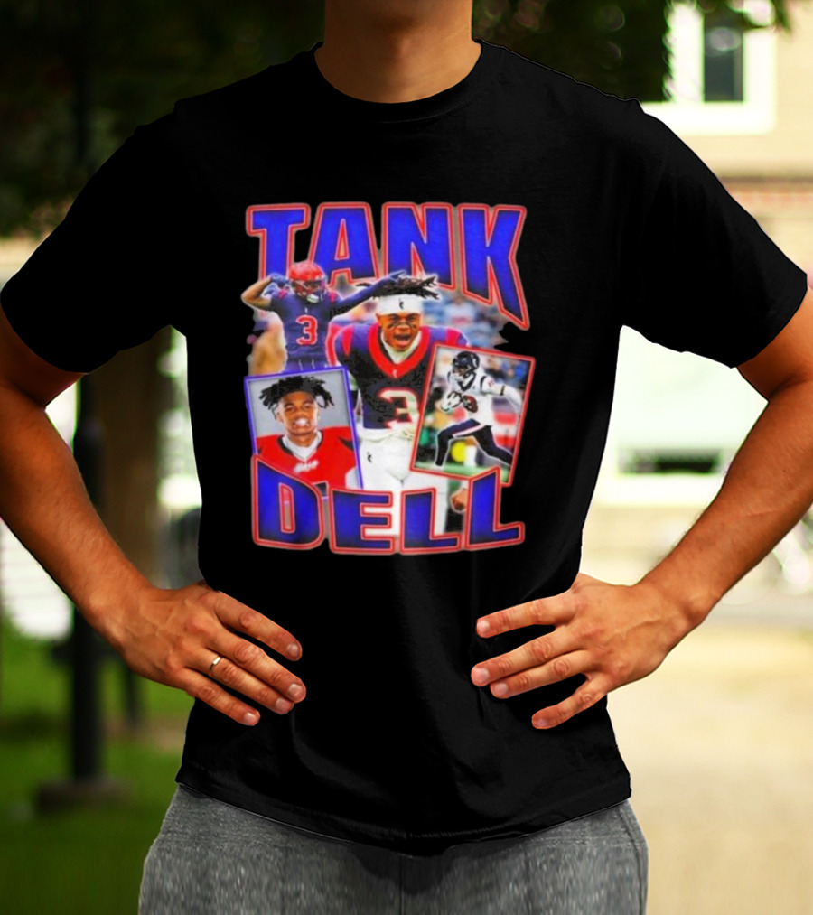 Tank Dell Football Triple Threat Texans Player Highlights T-Shirt