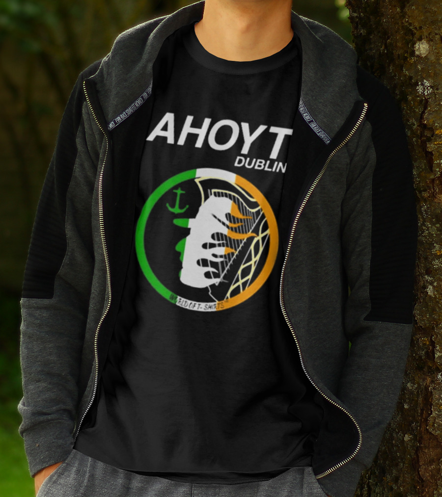 AHOYT Dublin Anchor Emblem Irish Tricolor T-Shirt