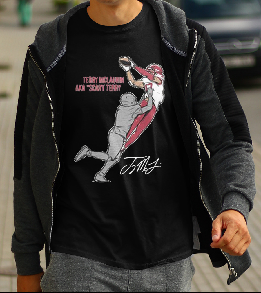 Terry McLaurin AKA Scary Terry Catch Signature T-Shirt