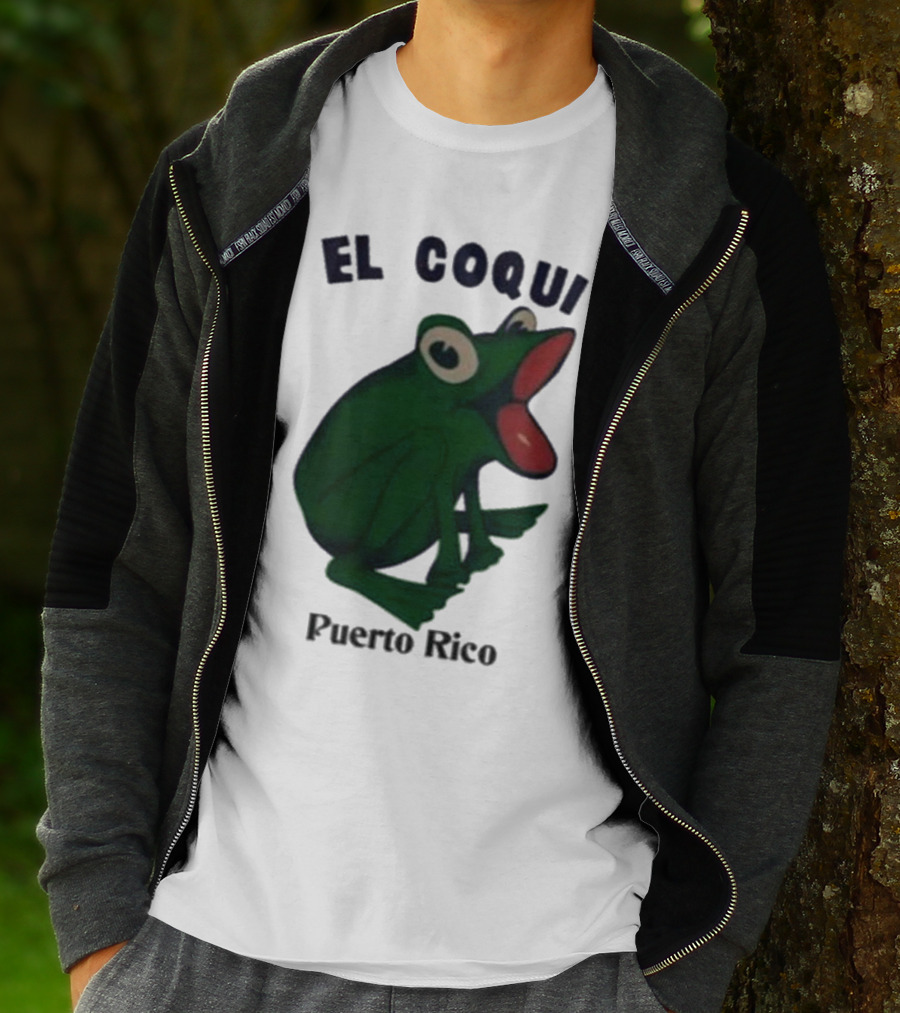 Dios Bunny El Coqui Puerto Rico Frog T-Shirt