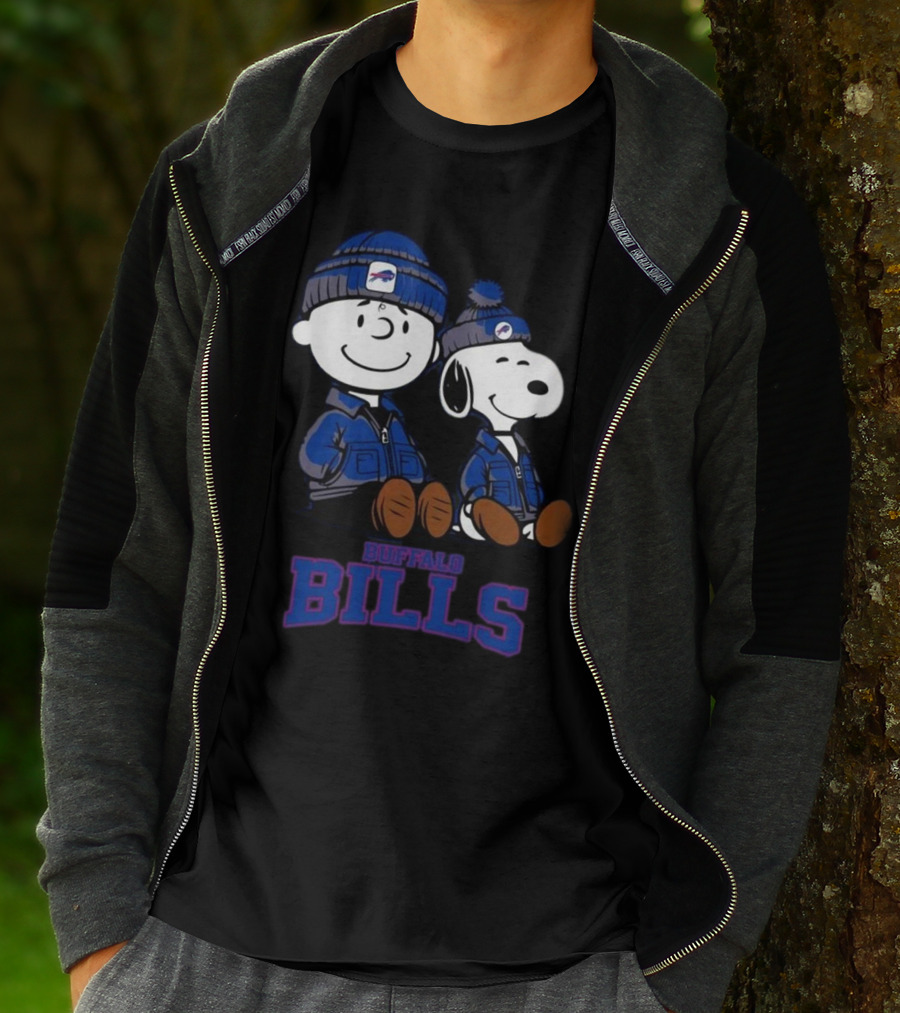 Charlie Brown Snoopy Buffalo Bills Fans 2025 T-Shirt