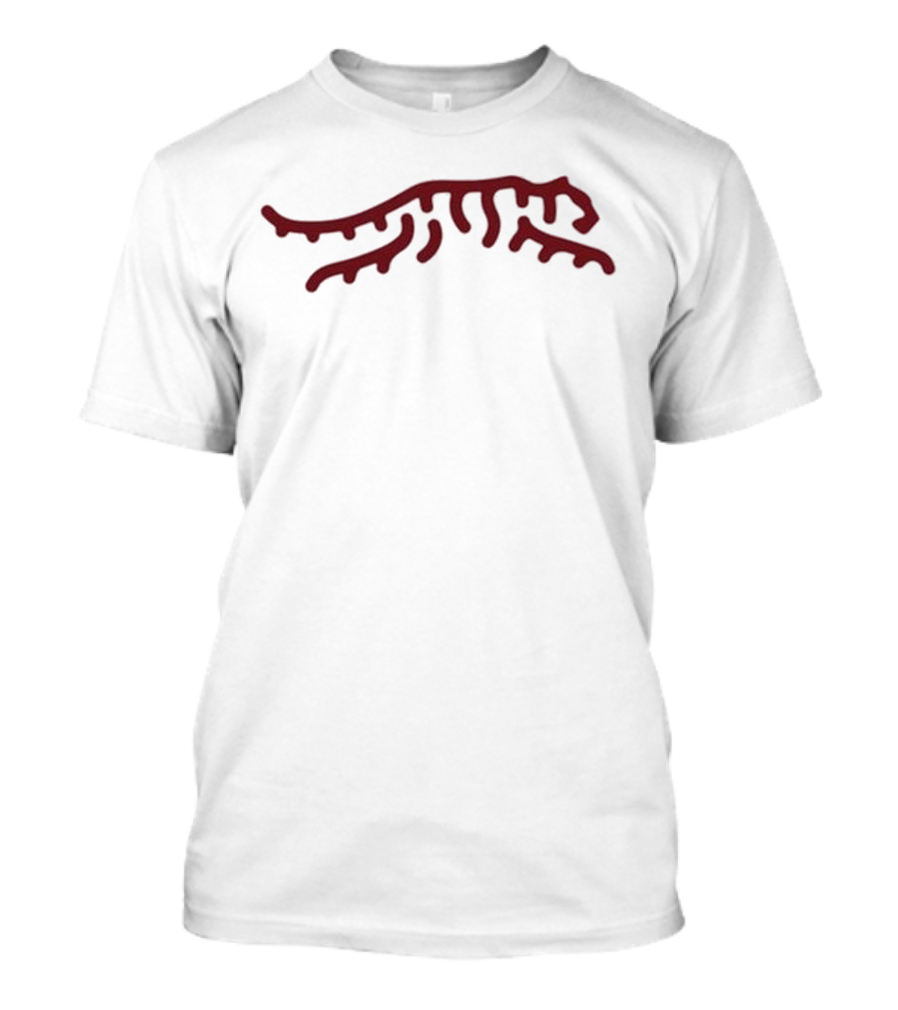 Tiger Woods Red Tiger Stripes Logo Black Sunday T-Shirt