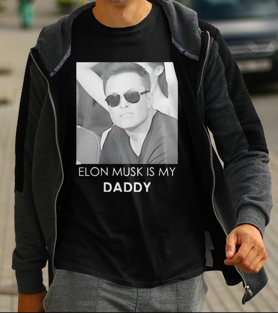 Elon Musk Is My Daddy Sunglasses Image T-Shirt