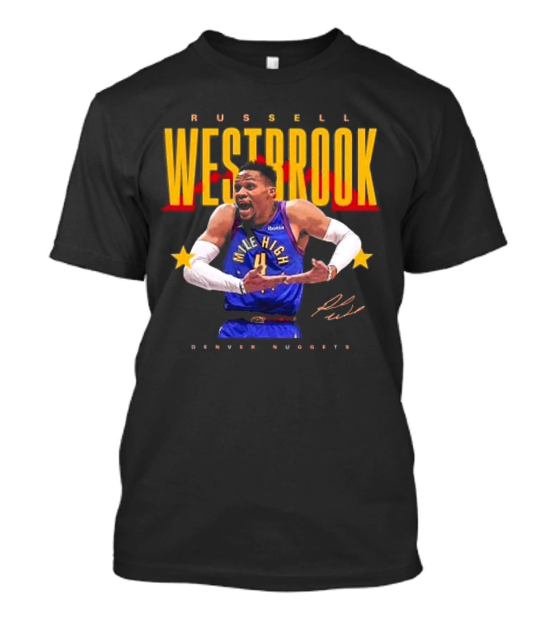 Russell Westbrook Mile High Denver Nuggets Signature T-Shirt