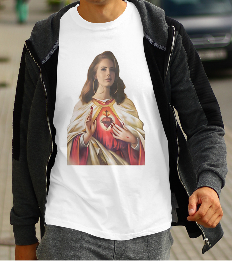 Jesus Lana Del Rey Sacred Heart Icon Image T-Shirt