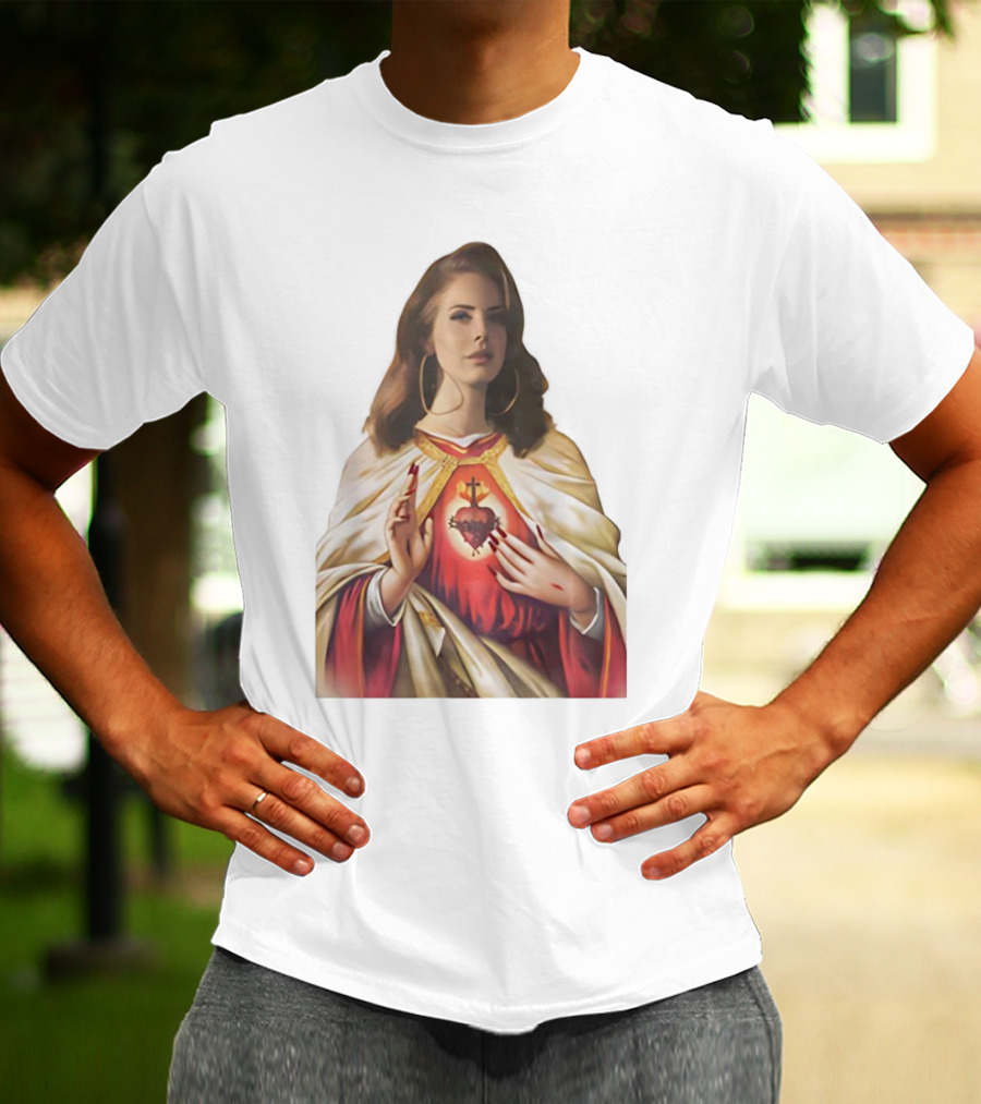 Jesus Lana Del Rey Sacred Heart Icon Image T-Shirt