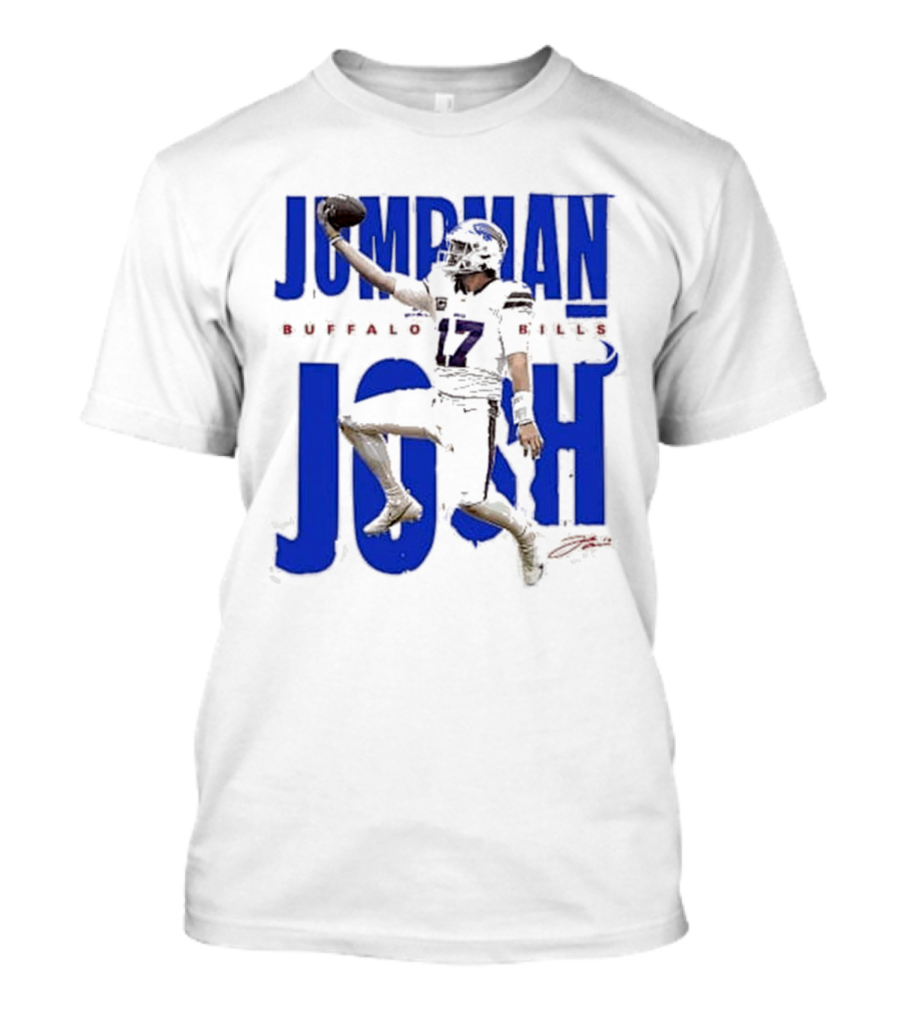 JUMPMAN JOSH BUFFALO BILLS 17 Signature T-Shirt
