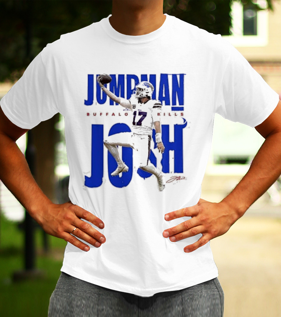 JUMPMAN JOSH BUFFALO BILLS 17 Signature T-Shirt