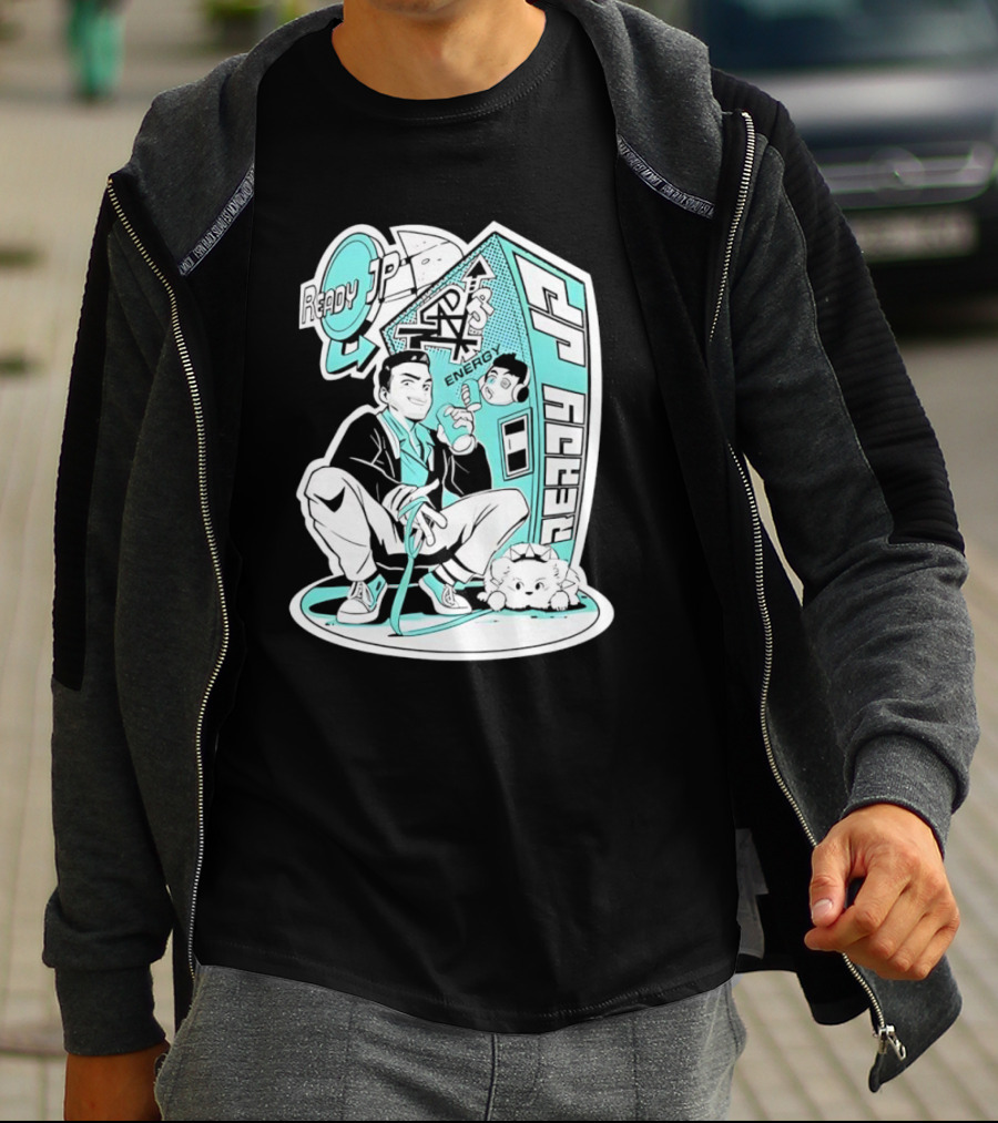 Ready JP Energy Machine Retro Style Oponok T-Shirt