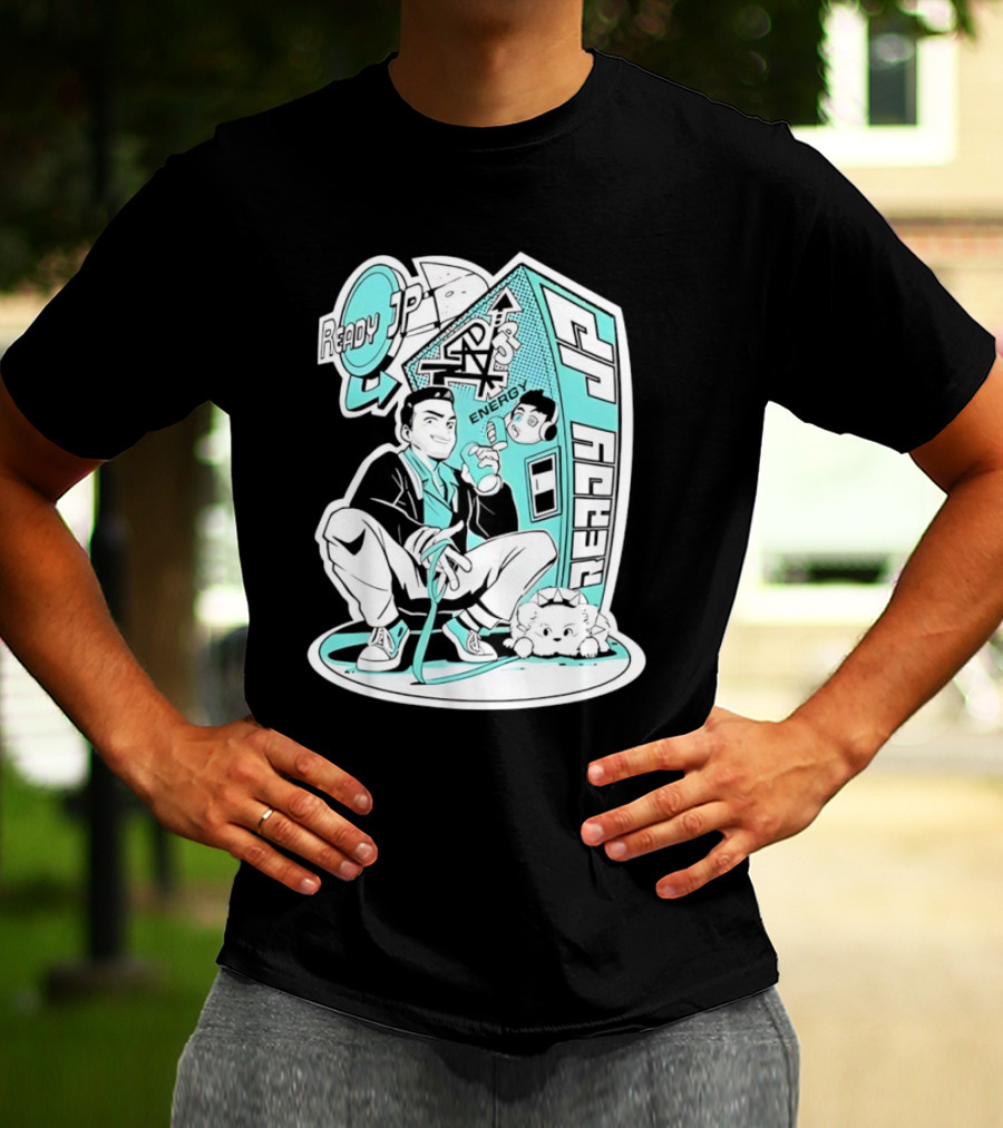 Ready JP Energy Machine Retro Style Oponok T-Shirt