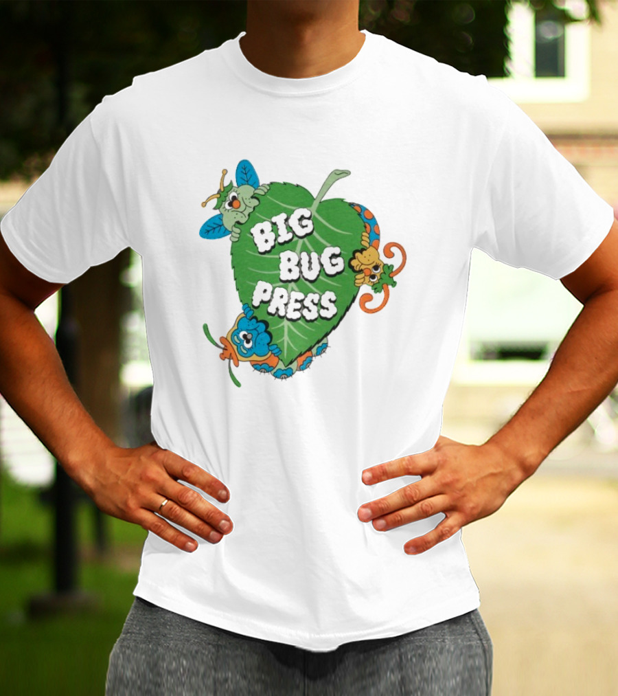 Big Bug Press Leafy Lunchtime Cute Cartoon Characters T-Shirt