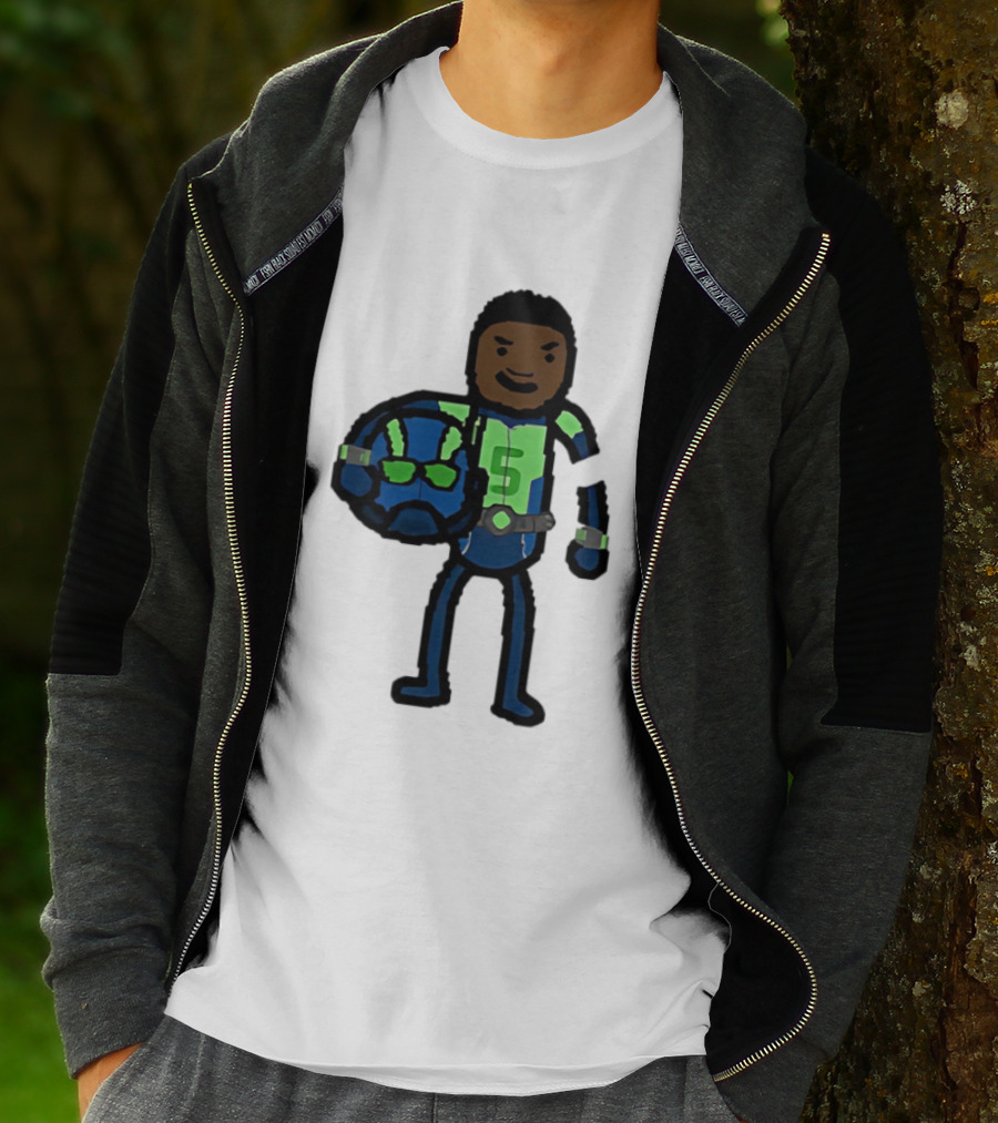 "Anthony Edwards No.5 Cartoon Ant-Man Style Minnesota Timberwolves" T-Shirt
