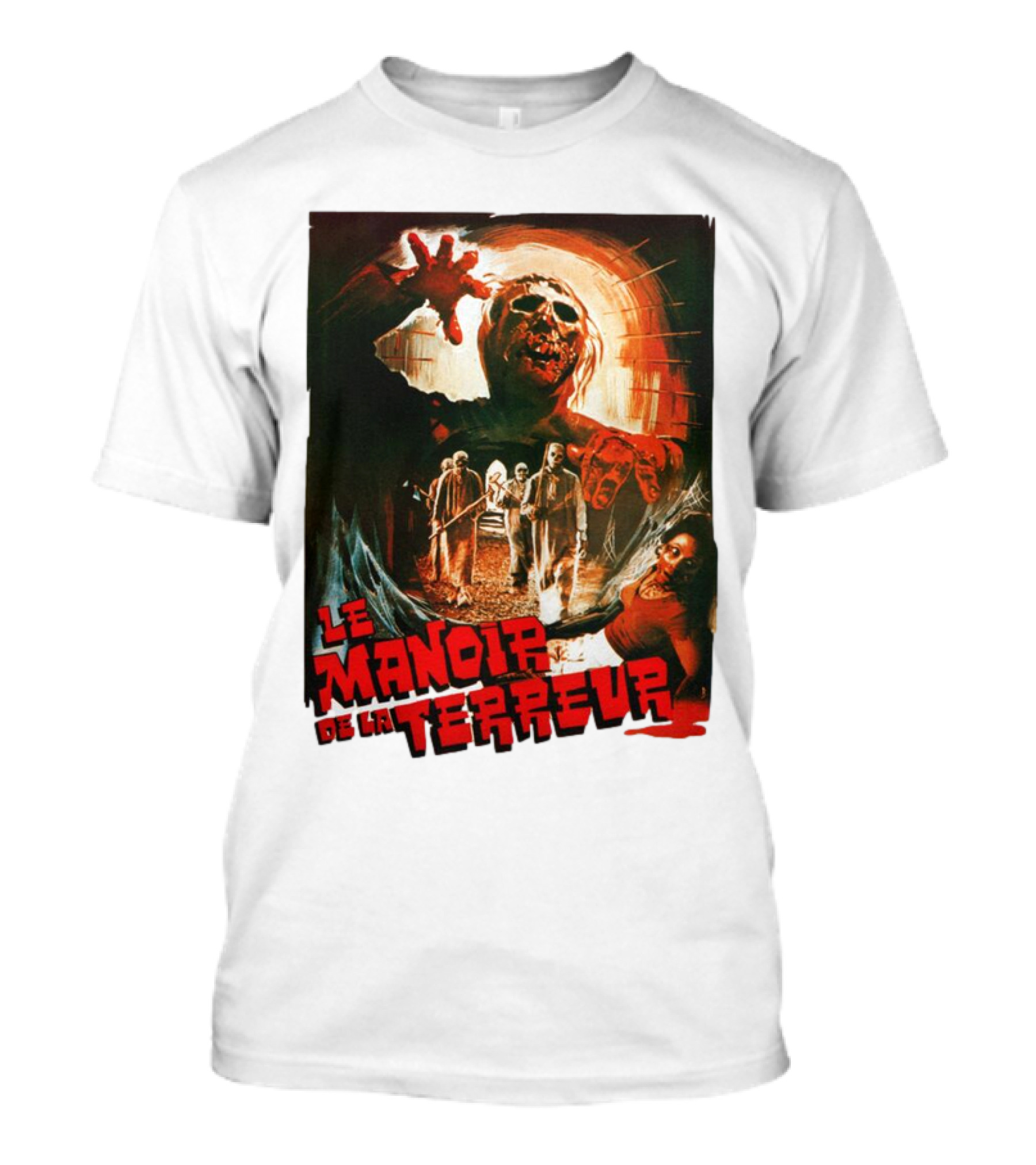 Le Manoir De La Terreur Horror Art T-Shirt