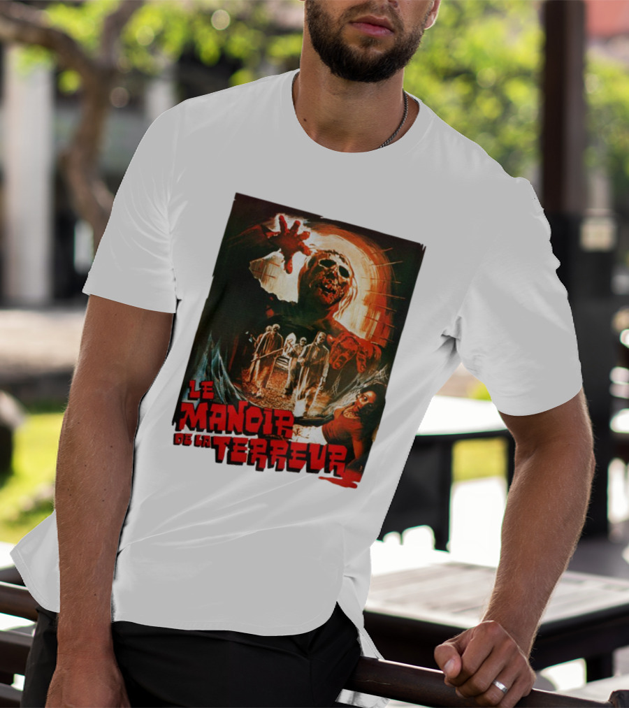 Le Manoir De La Terreur Horror Art T-Shirt