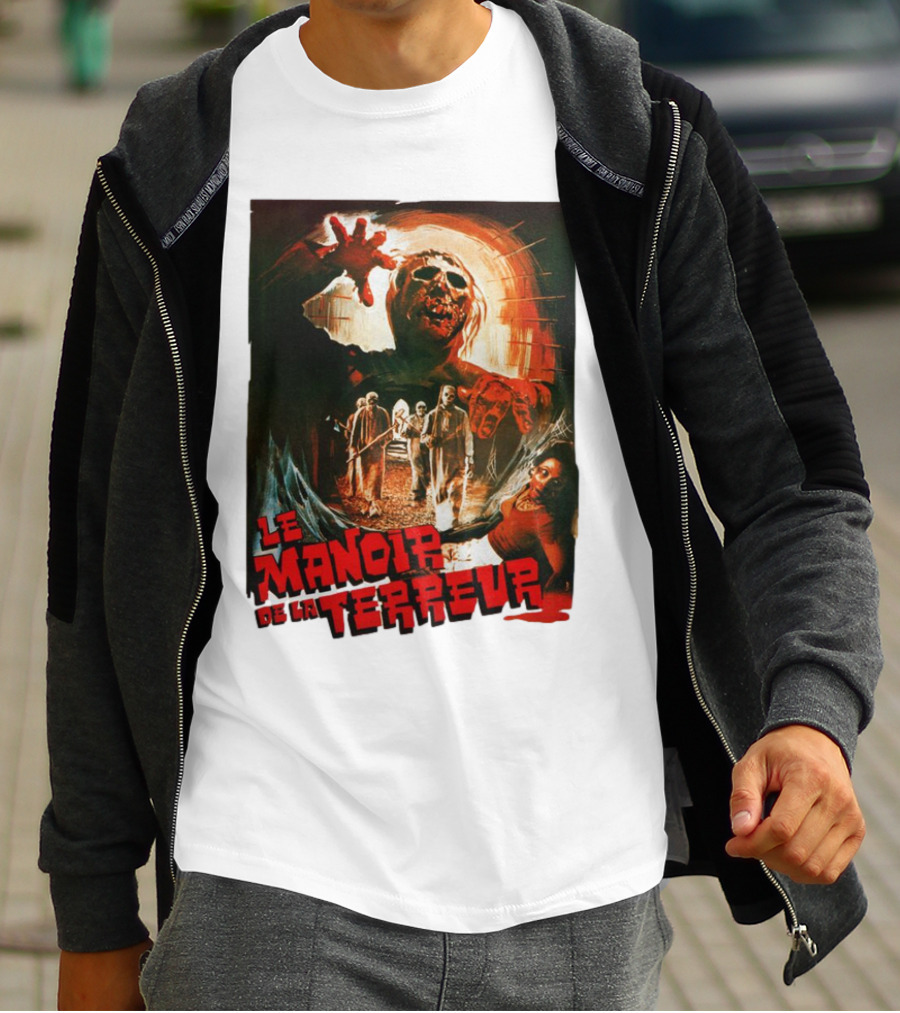 Le Manoir De La Terreur Horror Art T-Shirt
