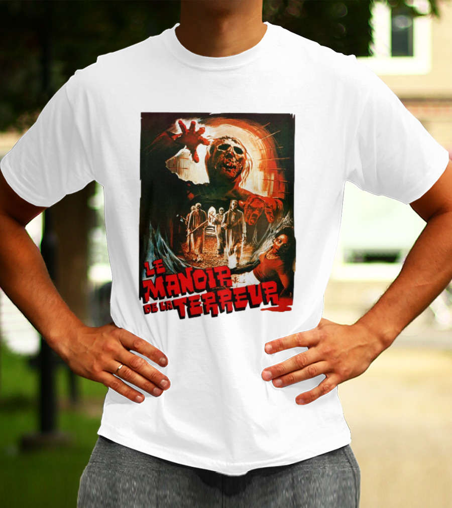 Le Manoir De La Terreur Horror Art T-Shirt