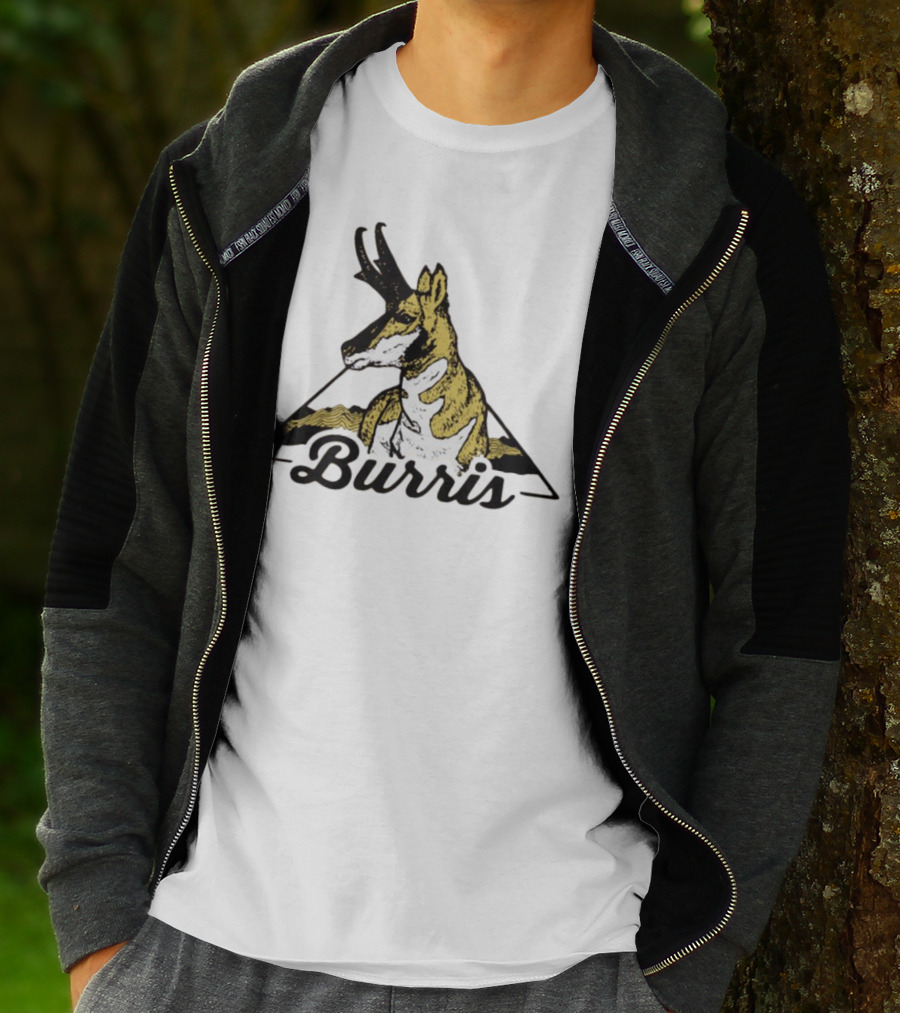 Burris 24 Antelope Triangle Retro Graphic T-Shirt
