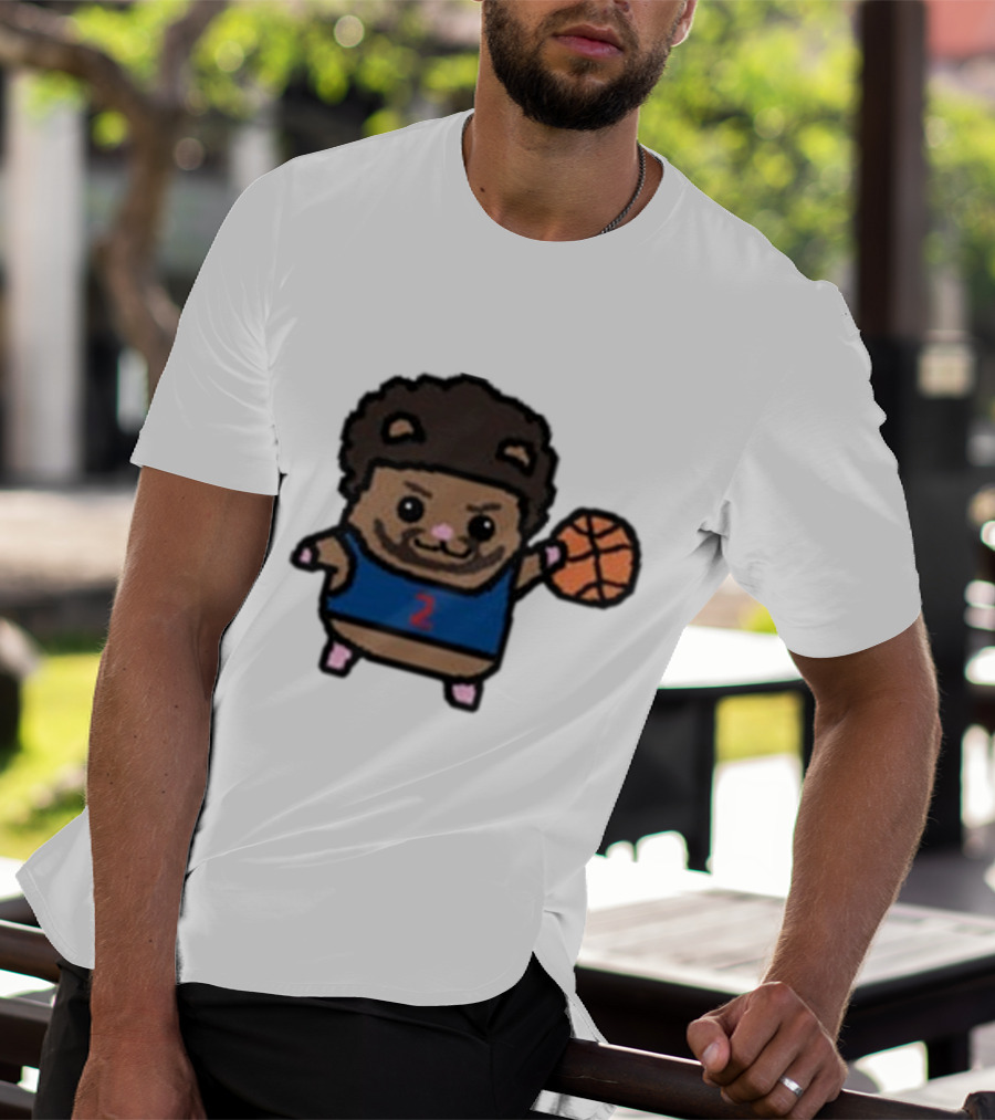 Cade Cunninghamster Basketball Cartoon Character Sportswear T-Shirt