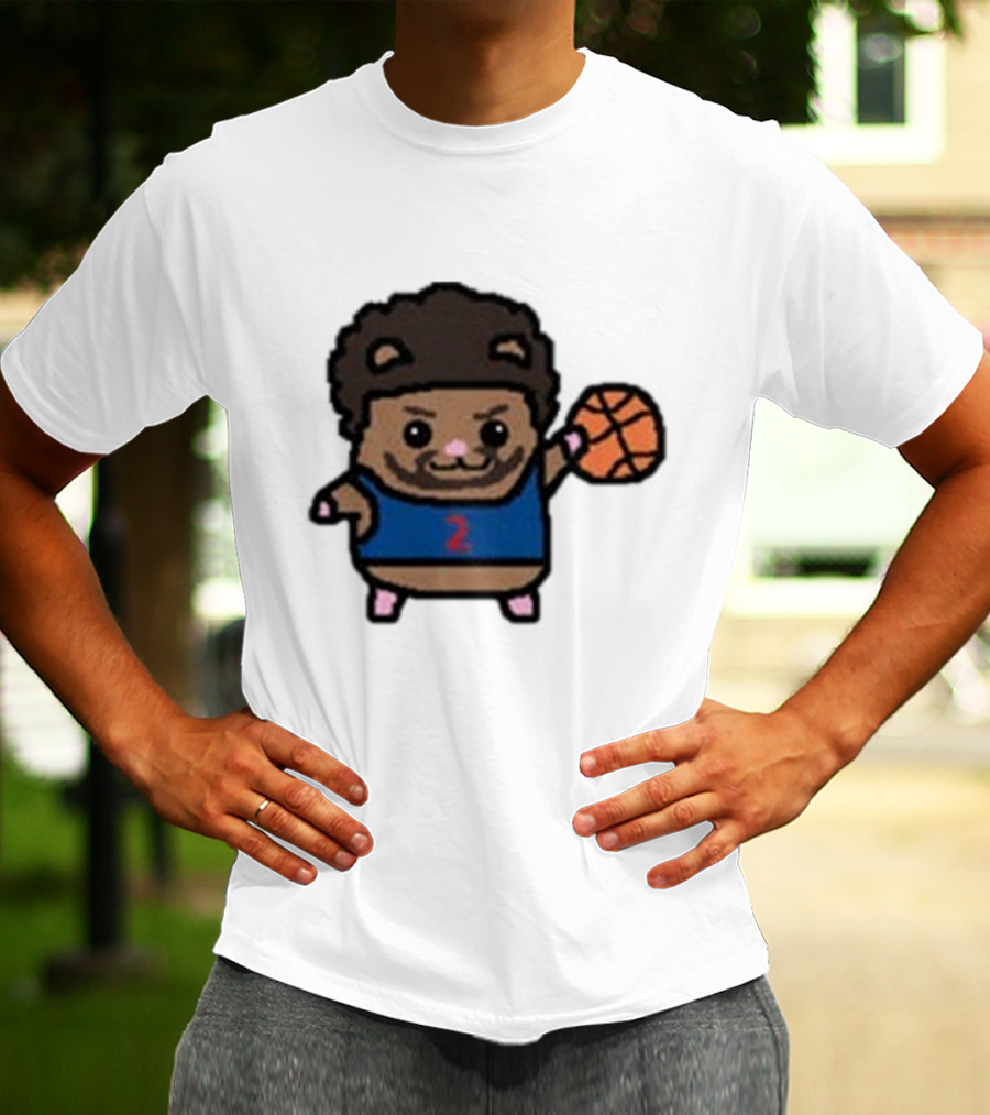 Cade Cunninghamster Basketball Cartoon Character Sportswear T-Shirt