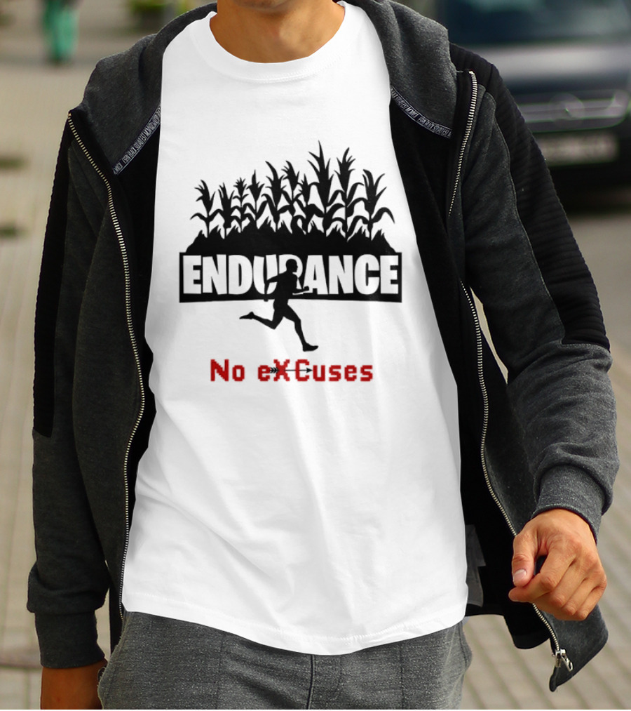 Endurance Cross Country Runner No Excuses Athlete Determination T-Shirt