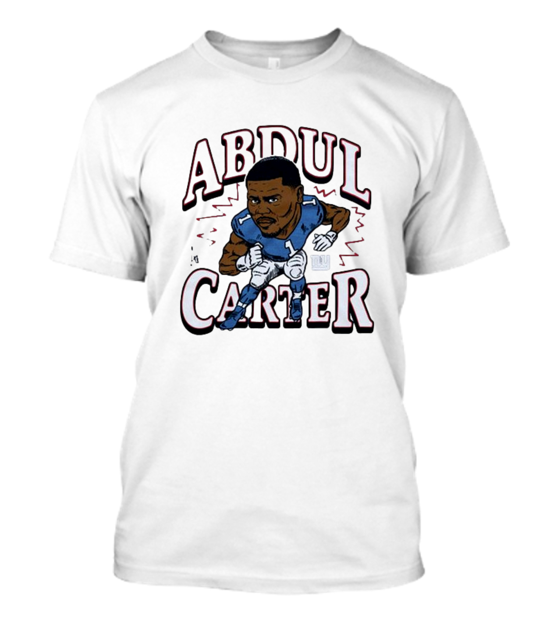 Abdul Carter Giants Football Number One Character Graphic T-Shirt