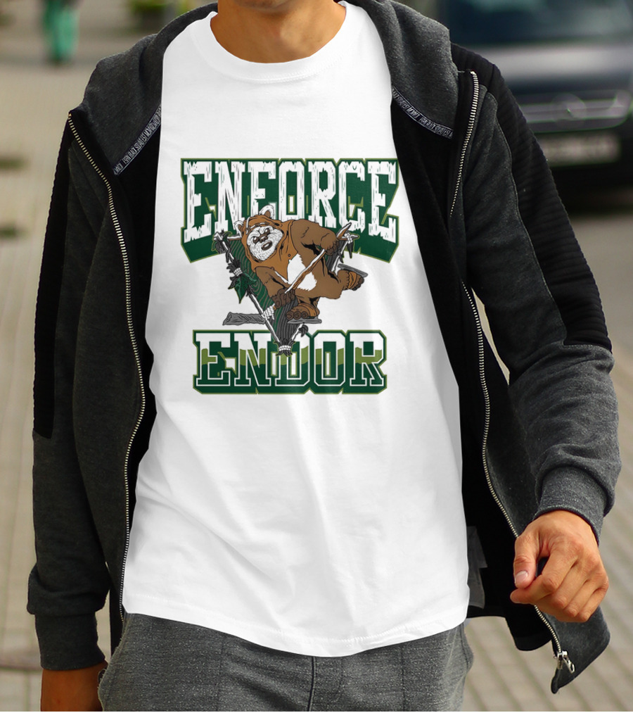 Enforce Endor Hockey Ewok Warrior T-Shirt