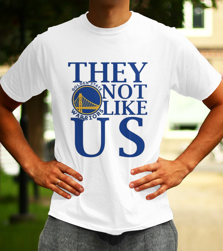 Golden State Warriors They Not Like Us Bay Bridge Icon T-Shirt