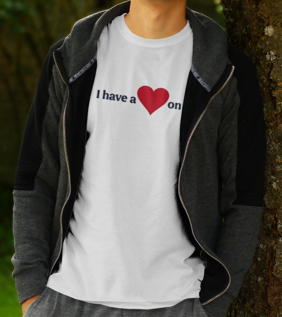 Familyfriendlyog I Have A Heart On Red Heart Design T-Shirt