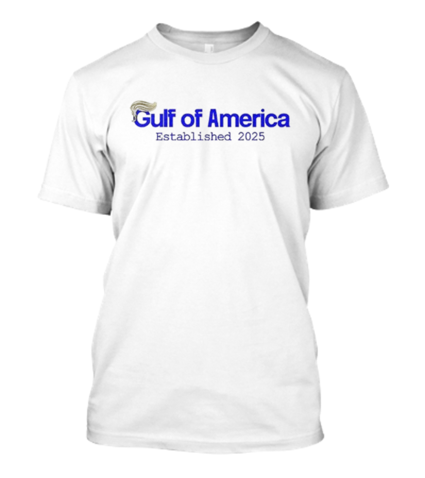 Gulf Of America Established 2025 Hair Pompadour T-Shirt